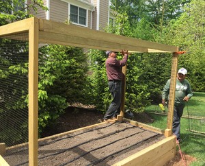 Yard2Kitchen's custom deer fence