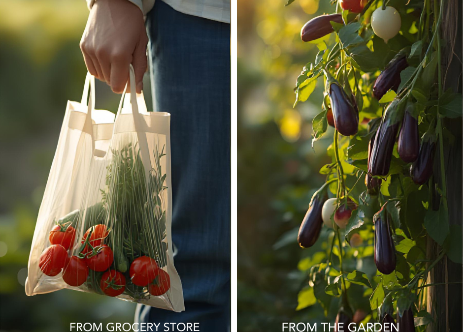 $50 at the Grocery Store vs. One Backyard Harvest